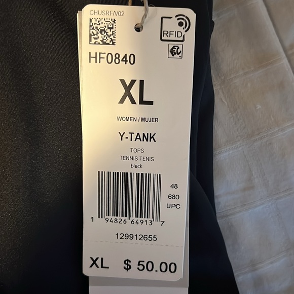Adidas Y-Tank tennis top. - Picture 2 of 4